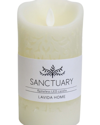 Candle Flameless Embossed