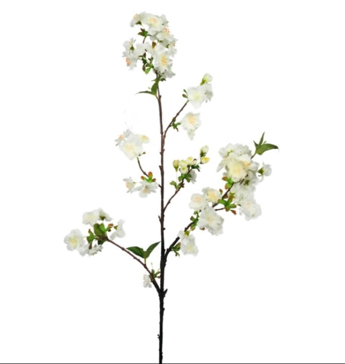 Cherry Blossom Branch - White