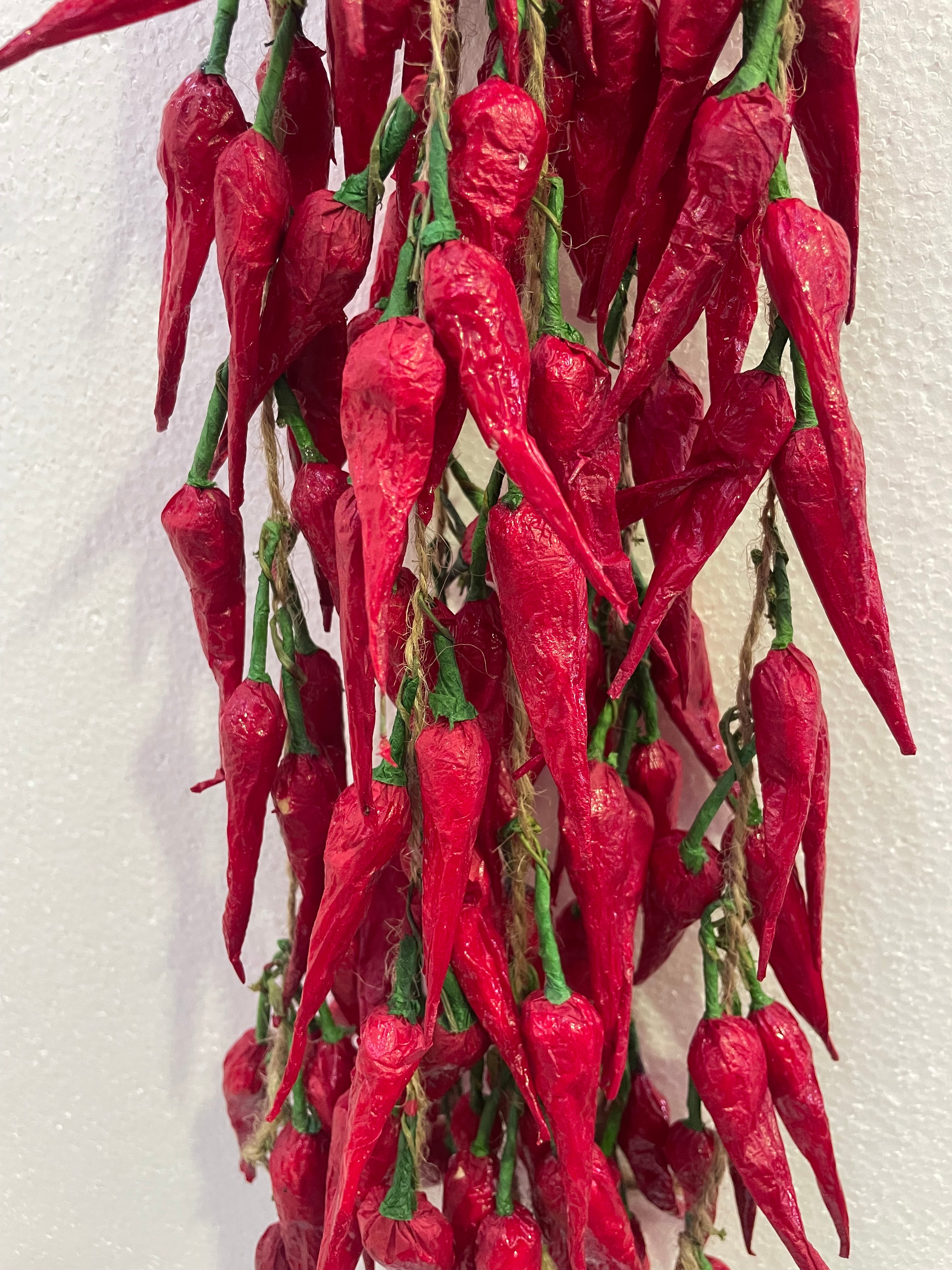 Artificial red chilli / peppers on string (Buy 5 get 1 FREE)