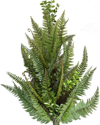 Hanging UV Treated Plastic Leather Fern