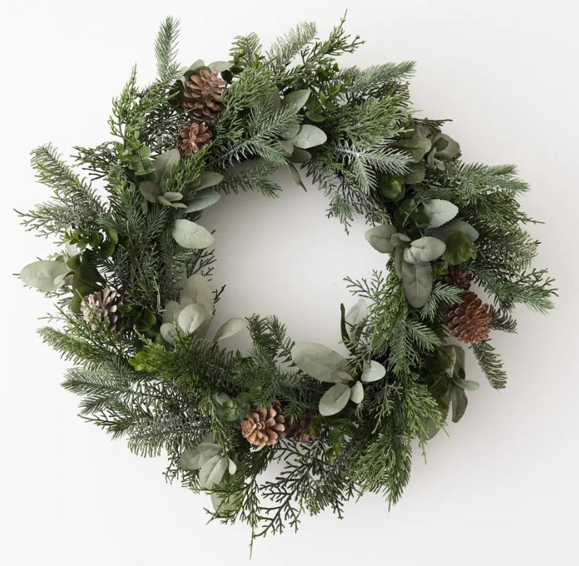 Wreath Pinecone Mix 61cm